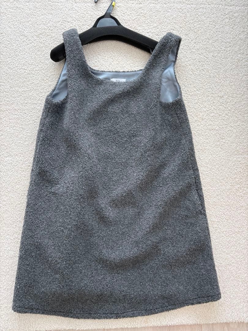 タグ付き美品　ポワpois プードルワンピース　square poodle