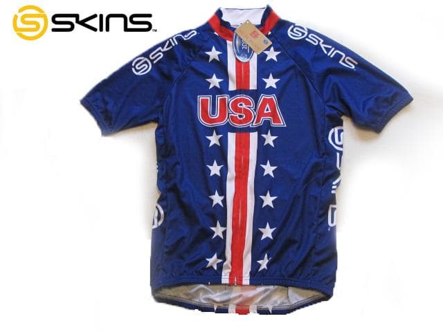 新品 SKINS USA国旗デザイン半袖ジャージ SITIP イタリア製 XL