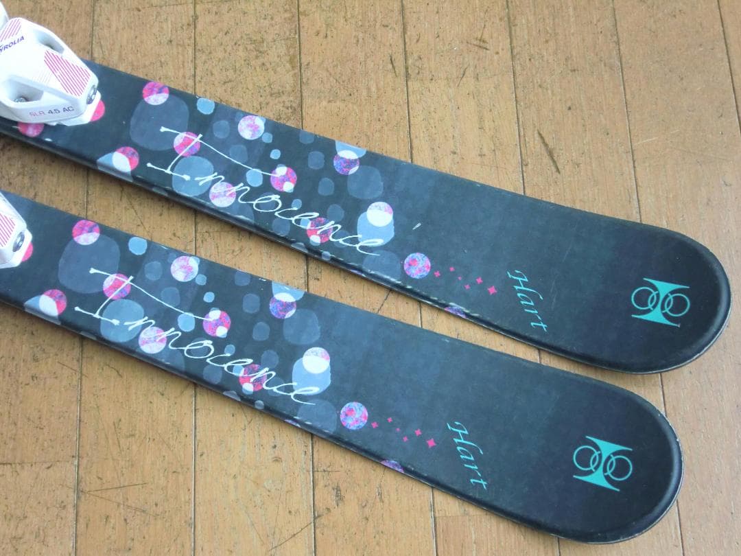■■最終特価■ハート■子供用スキーセット■板118/靴22■WAX済■女の子■■