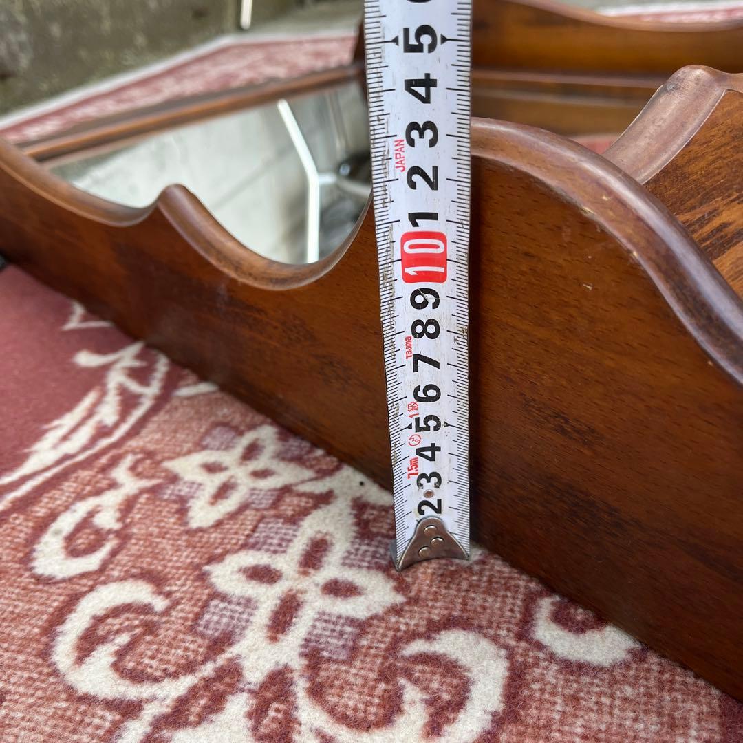 karimoku オールド カリモク◾️棚板付き 壁掛けミラー ウォールミラー 鏡