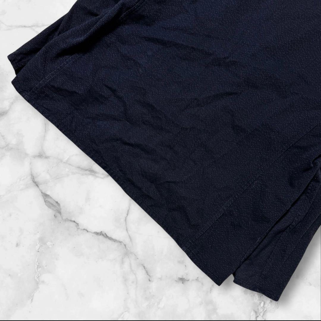 コモリ シルク混 スタンドカラージャケット サイズ1 ネイビー ノーカラー