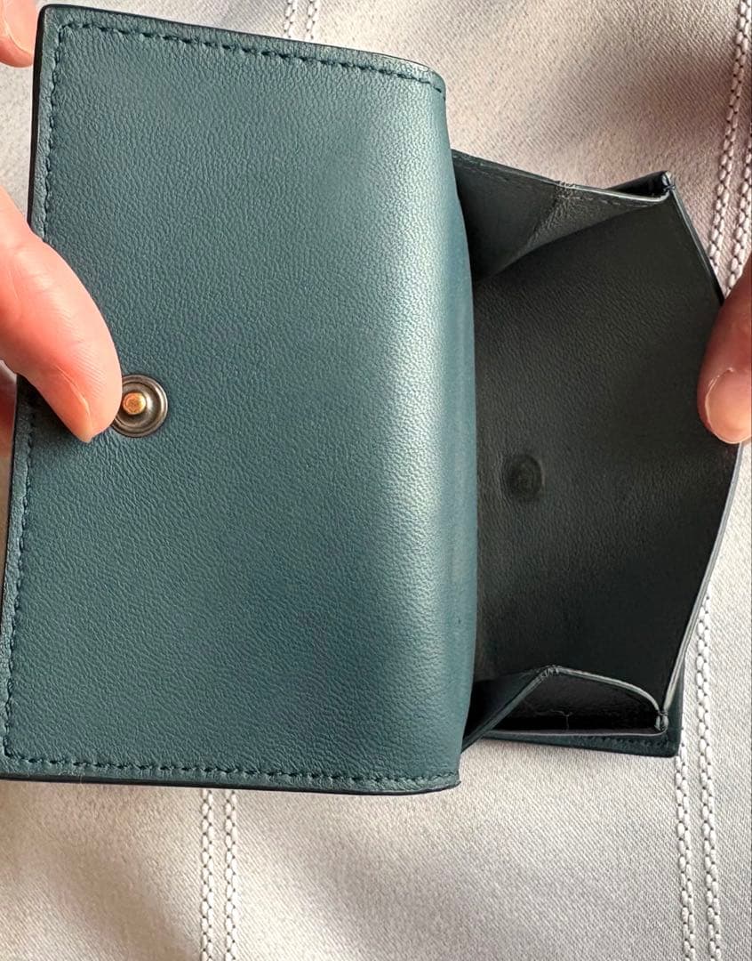 ⭐︎ボッテガ三つ折り財布⭐︎イントレチャートブルー