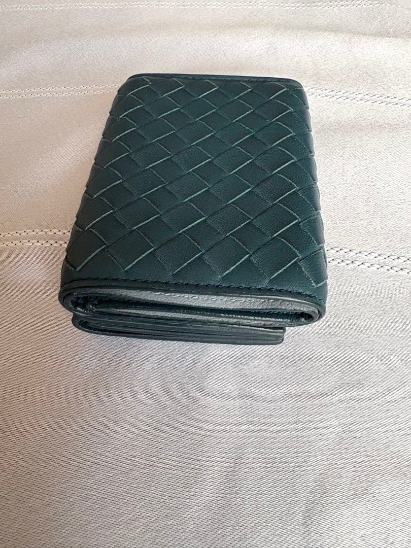⭐︎ボッテガ三つ折り財布⭐︎イントレチャートブルー