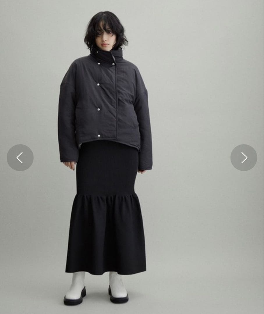 ADAM ET ROPÉ FEMME 2way キルトボアリバーシブルブルゾン