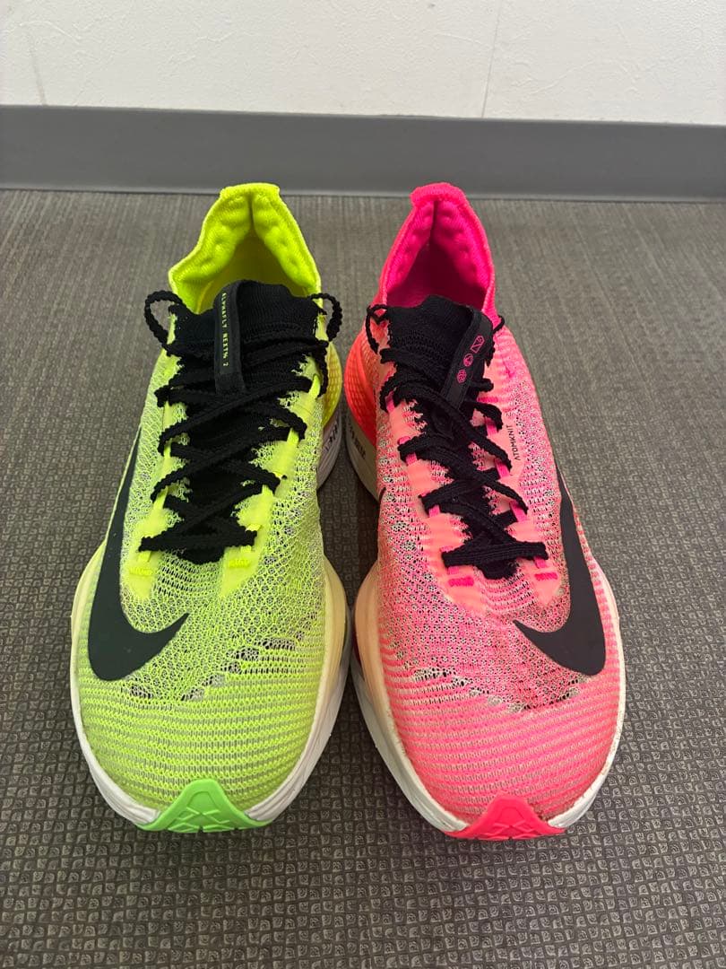 ナイキ アルファフライ2 ルミナスグリーン/クリムゾンピンク　25.5