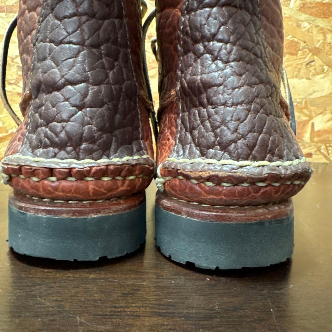 ブルックスブラザーズ&ランコート　wネーム　モカブーツ　ビブラム仕様size7