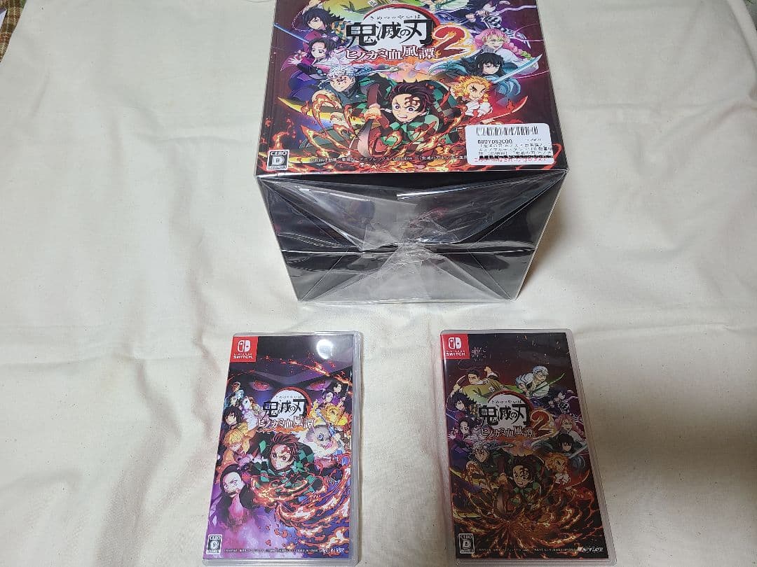 【極美品！！】鬼滅の刃 ヒノカミ血風譚1＆2 パッケージ版＋特典フィギュア