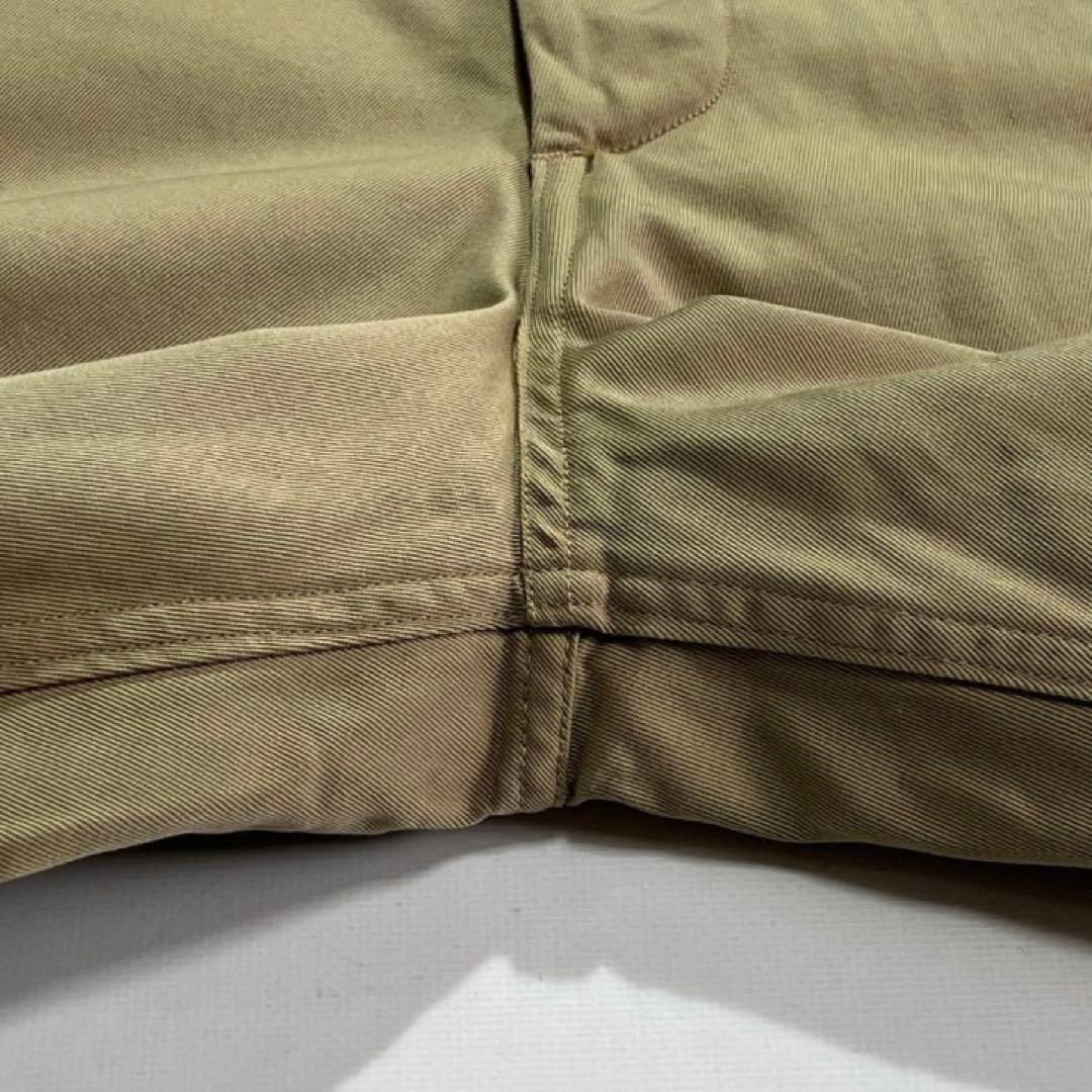 80s 90s USARMY チノパン W36L31 ベージュ M-41 両玉縁