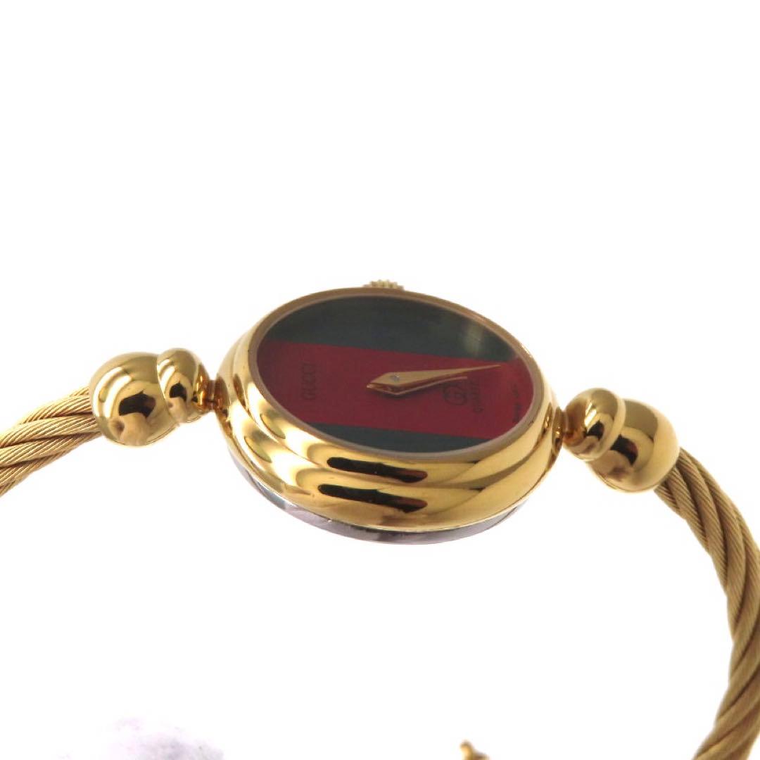 ☆極美品 2047 GUCCI グッチ 時計 シェリーライン ゴールド バングル