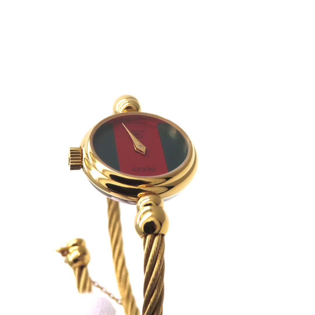 ☆極美品 2047 GUCCI グッチ 時計 シェリーライン ゴールド バングル