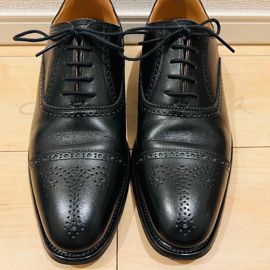 【極美品】スコッチグレイン セミブローグ パンチドキャップトゥ F-920