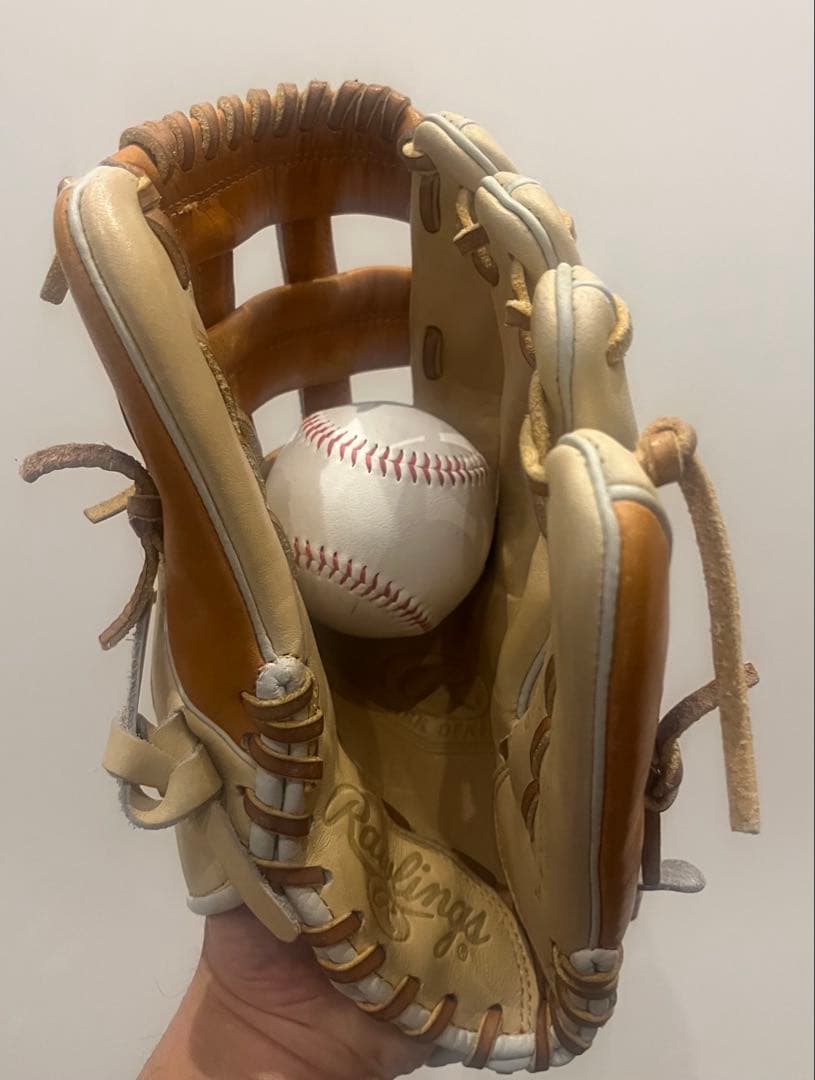 【美品】RAWLINGS ローリングス　グローブ　オールラウンド用　右利き　野球