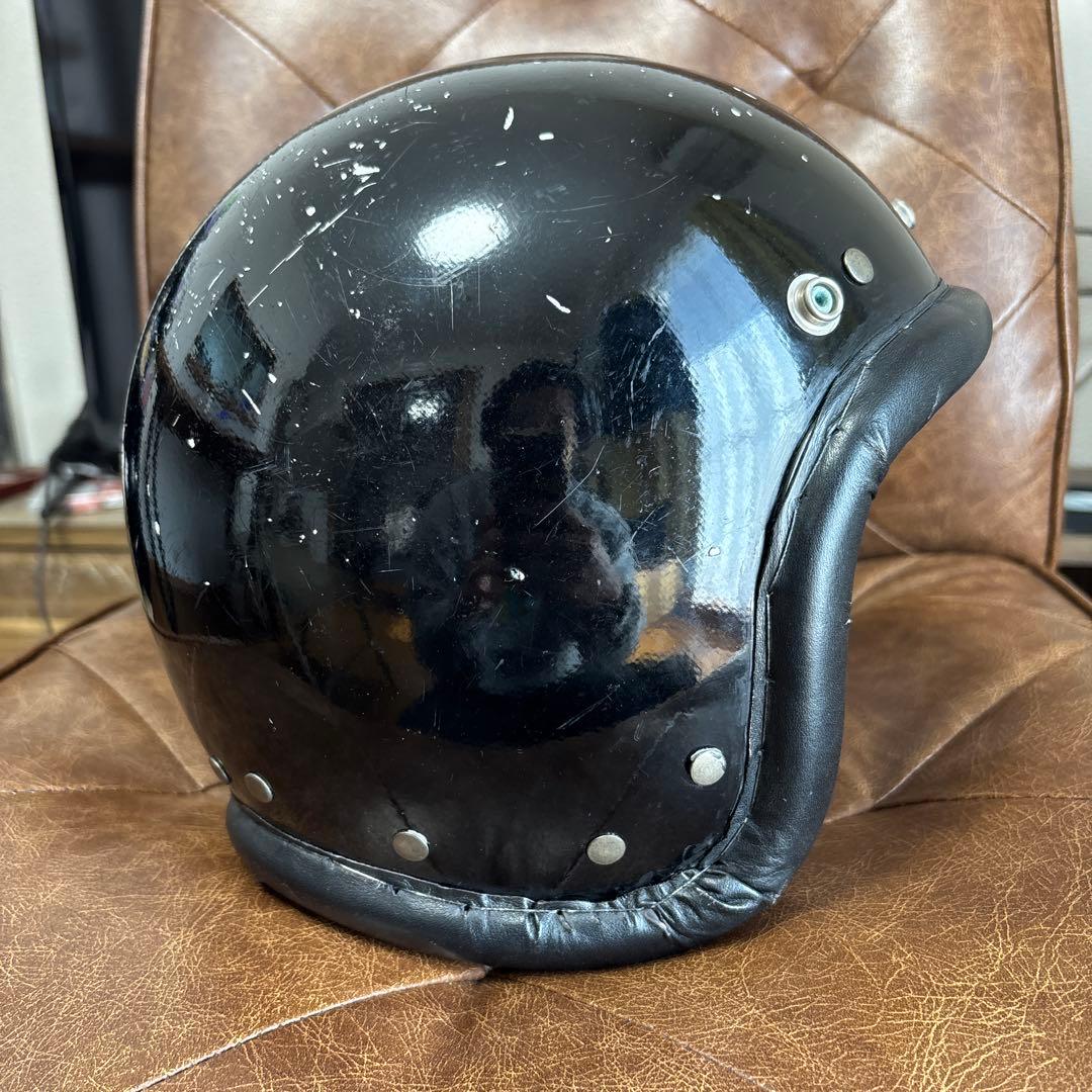 ノマドクロージング　ヘルメット　レザートリム　ブラック