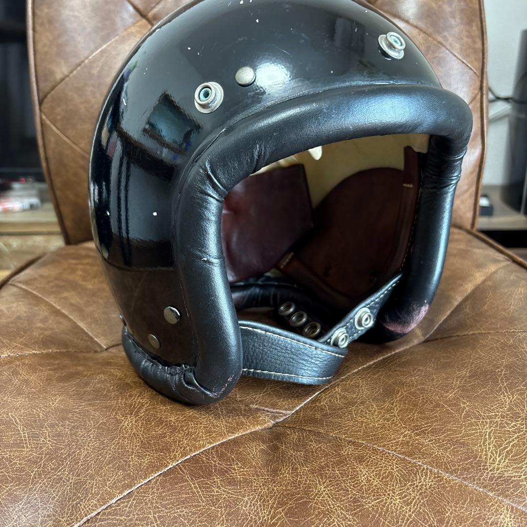 ノマドクロージング　ヘルメット　レザートリム　ブラック