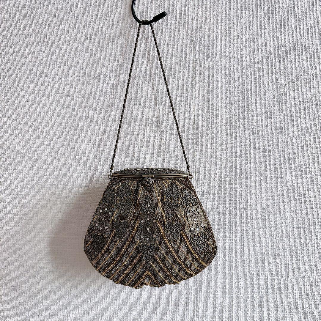 豪華　LUMY ルミーはしもと　ビーズ刺繍　ビーズバッグ　パーティーバッグ