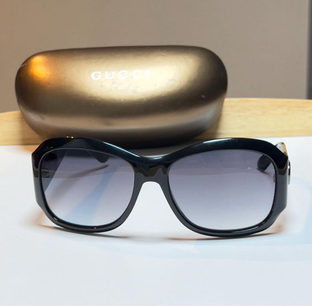 グッチ インターロッキング金具 GG総柄テンプル サングラス