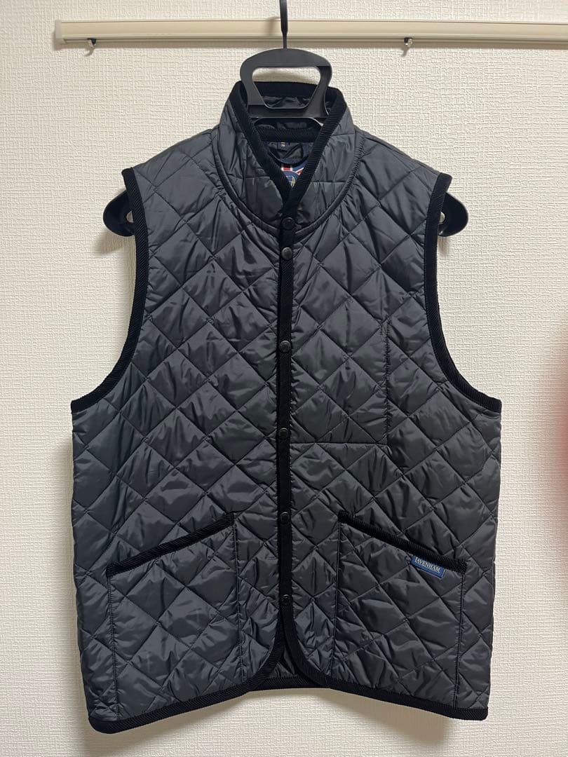 LAVENHAM ミックフィールド　グレー キルティングベスト サイズ38