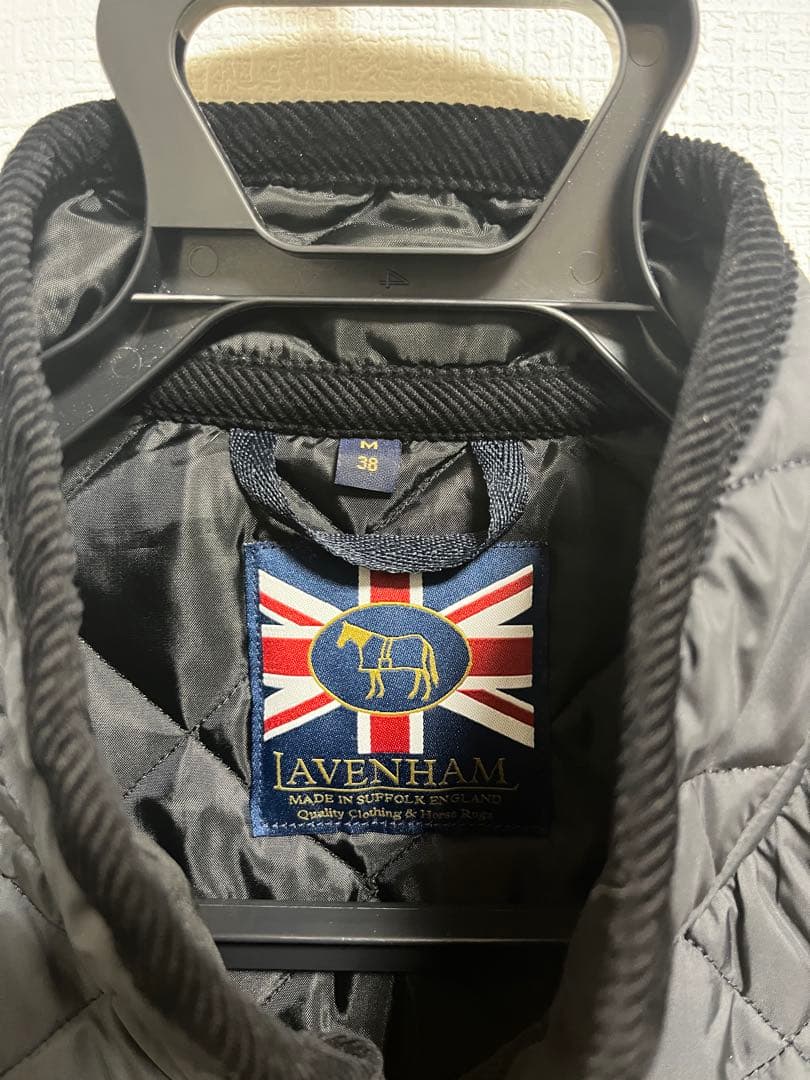 LAVENHAM ミックフィールド　グレー キルティングベスト サイズ38