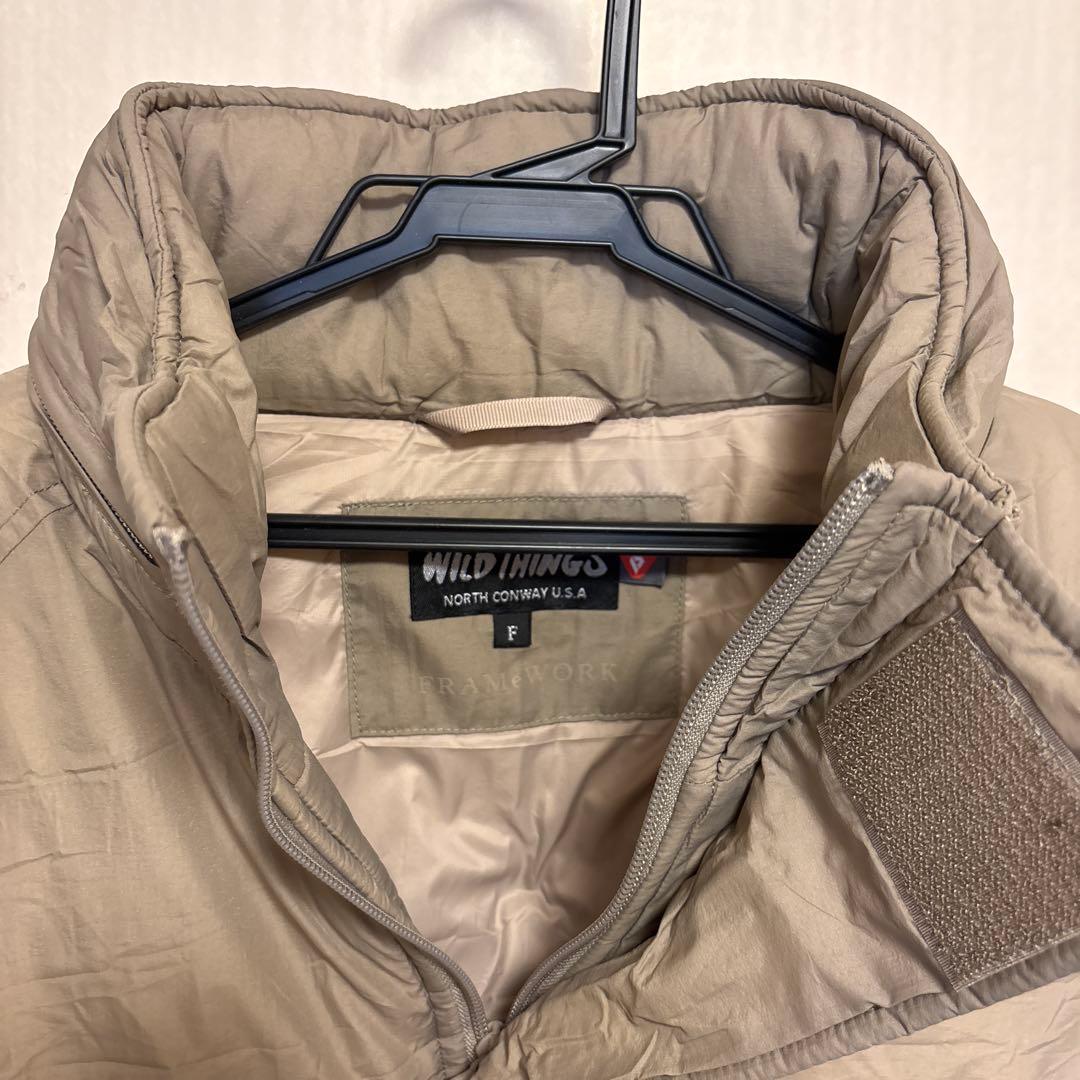 フレームワークWILDTHINGS別注モンスターパーカーベスト　ベージュ