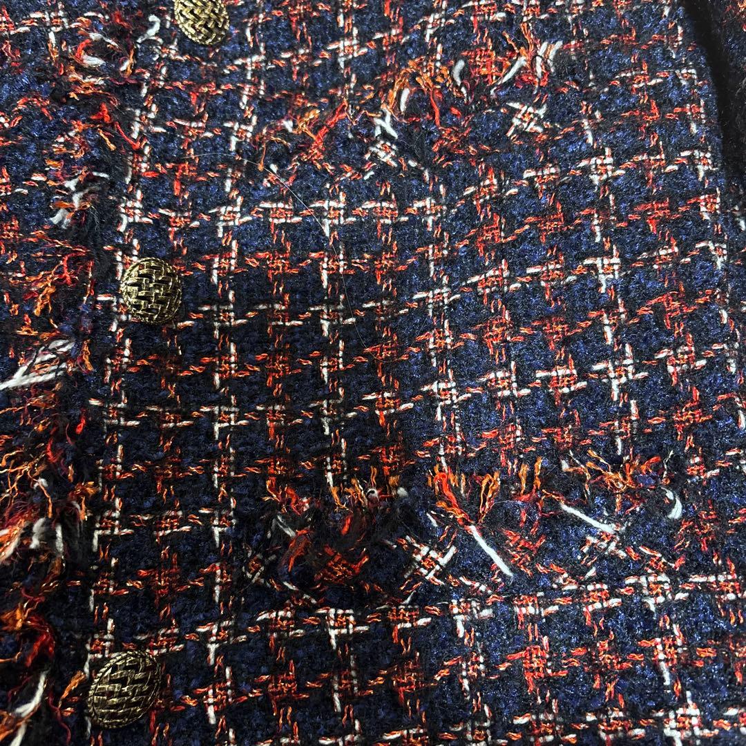 美品ツイードスーツ　トゥルニエ社ツイードスーツ