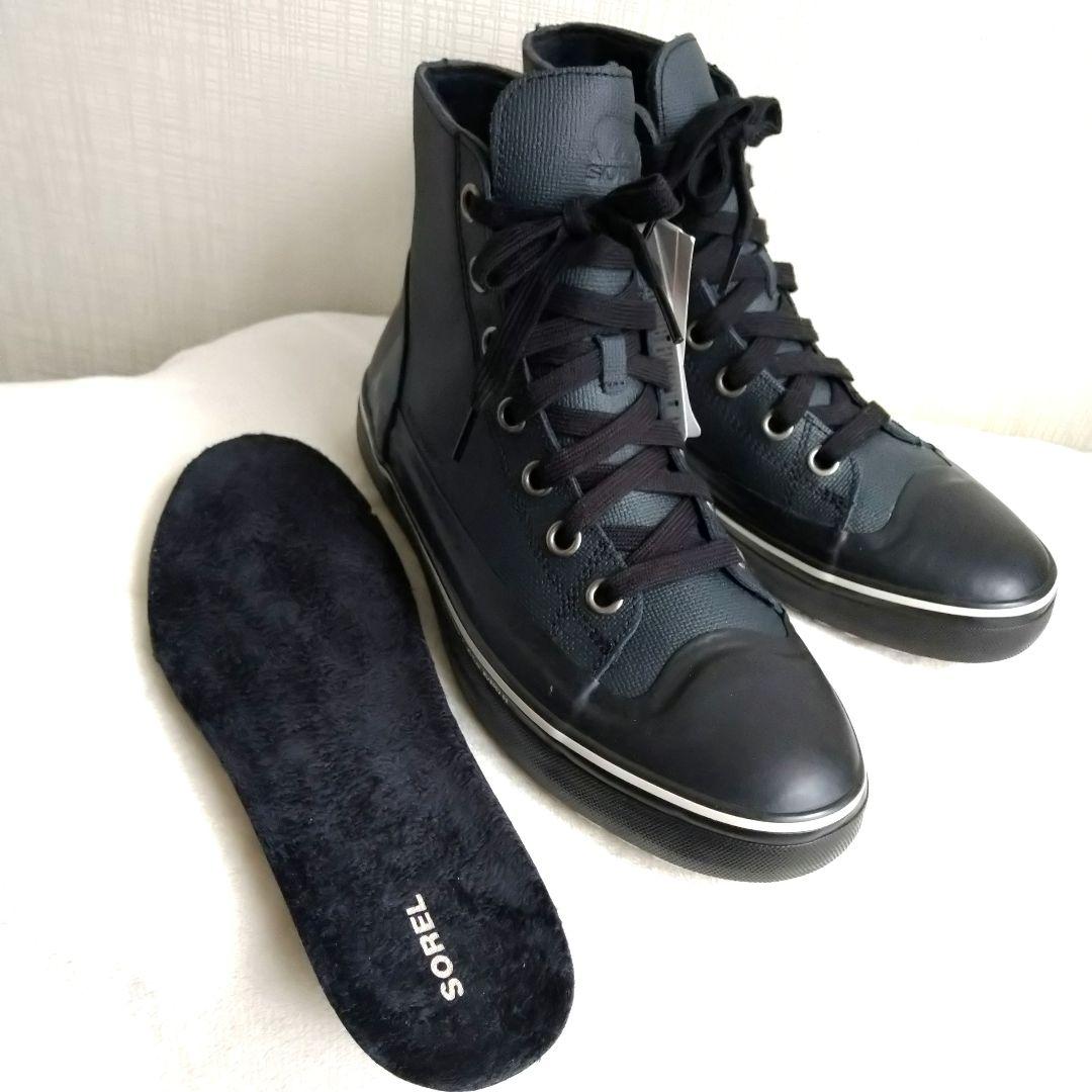 SOREL 防水 ブーツ シャイアン メトロ 長靴 黒 28