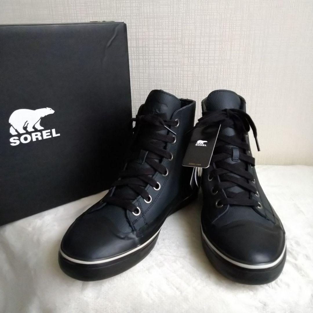 SOREL 防水 ブーツ シャイアン メトロ 長靴 黒 28