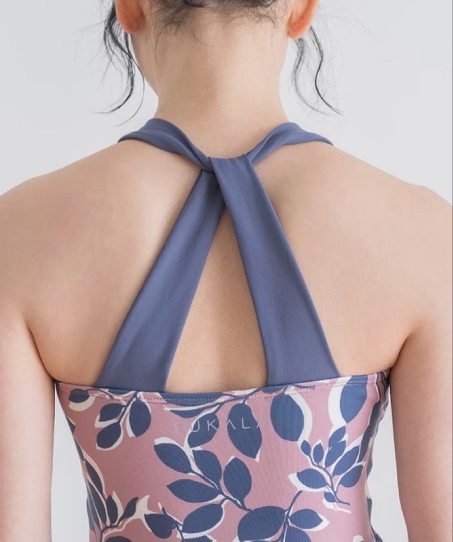 SUKALAリーフバイカラータンクトップ&レギンスセット S