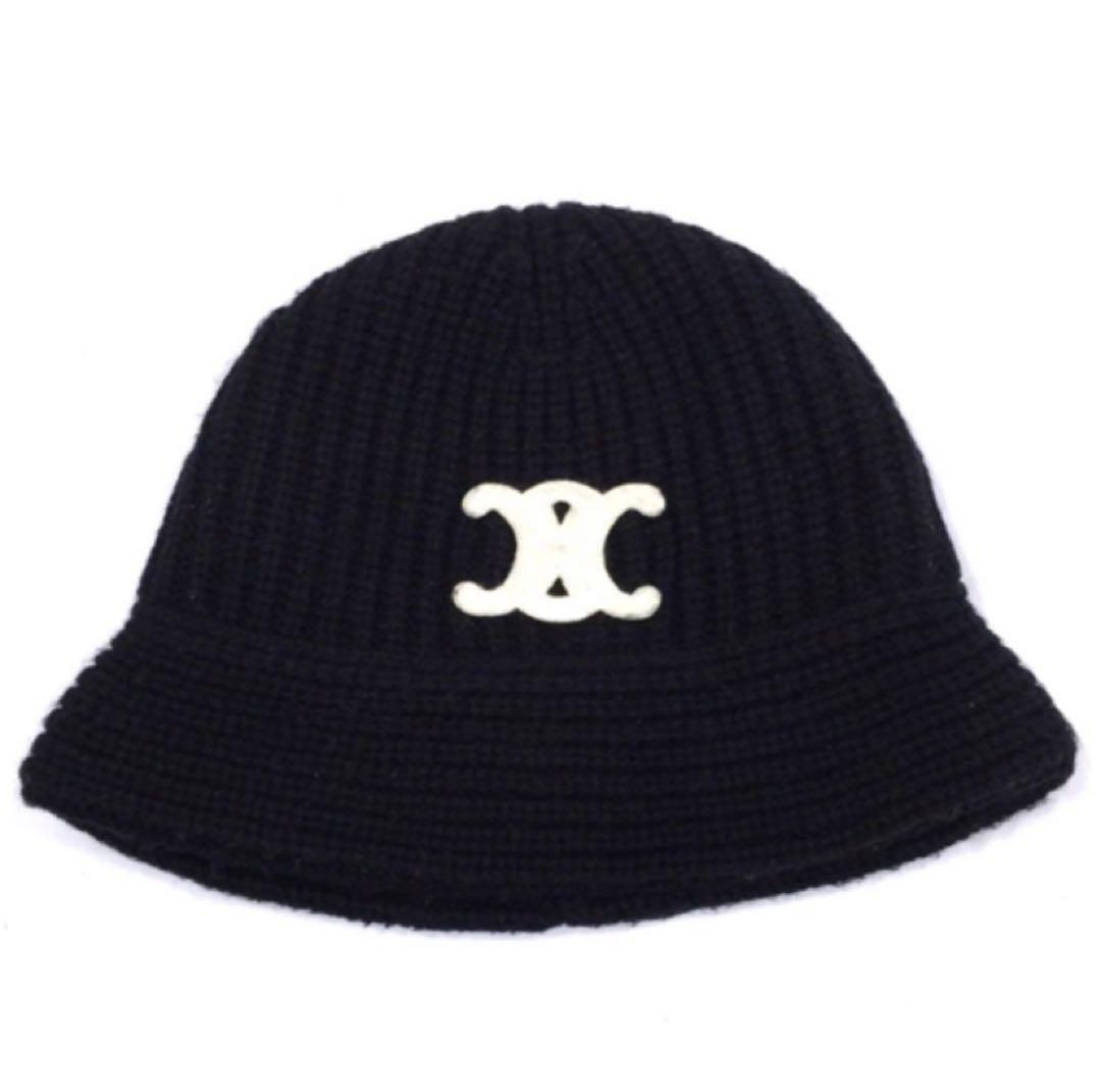 CELINE セリーヌ トリオンフ クロシェ カシミア バケットハット