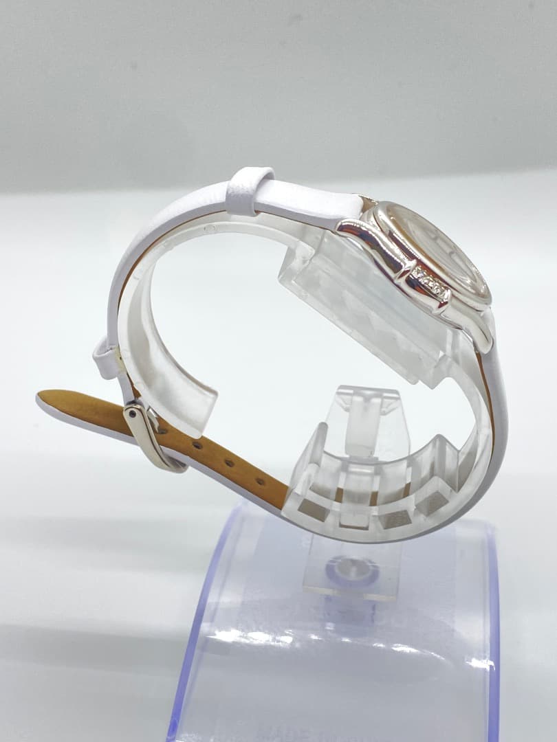 【新品電池・ベルト】SEIKO エクセリーヌ シェル オーバル 6Pダイヤ