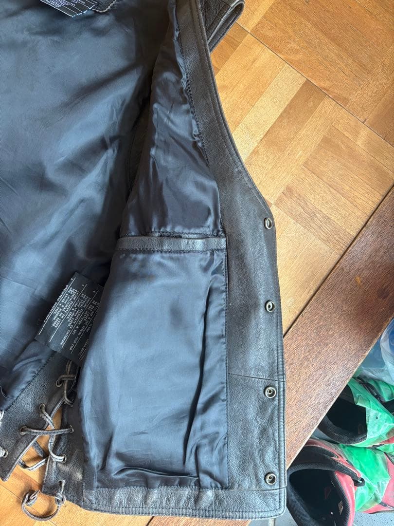 最終値下げしました！！ Harley-Davidson レザー ベスト 黒