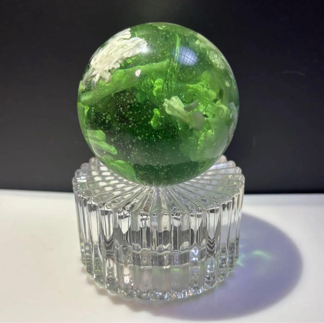 グリーンラリマー　スフィア　約69.0㎜ パワーストーン　丸玉