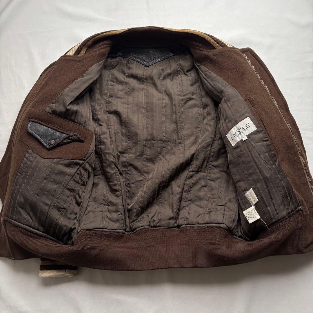 【90s】monsieur NICOLE ニコル スタジャン