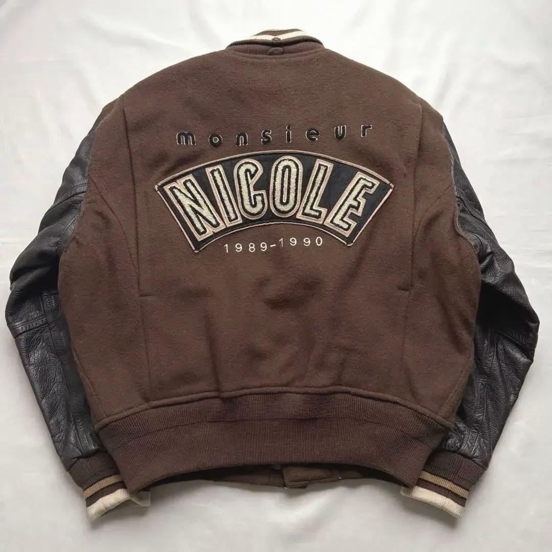 【90s】monsieur NICOLE ニコル スタジャン