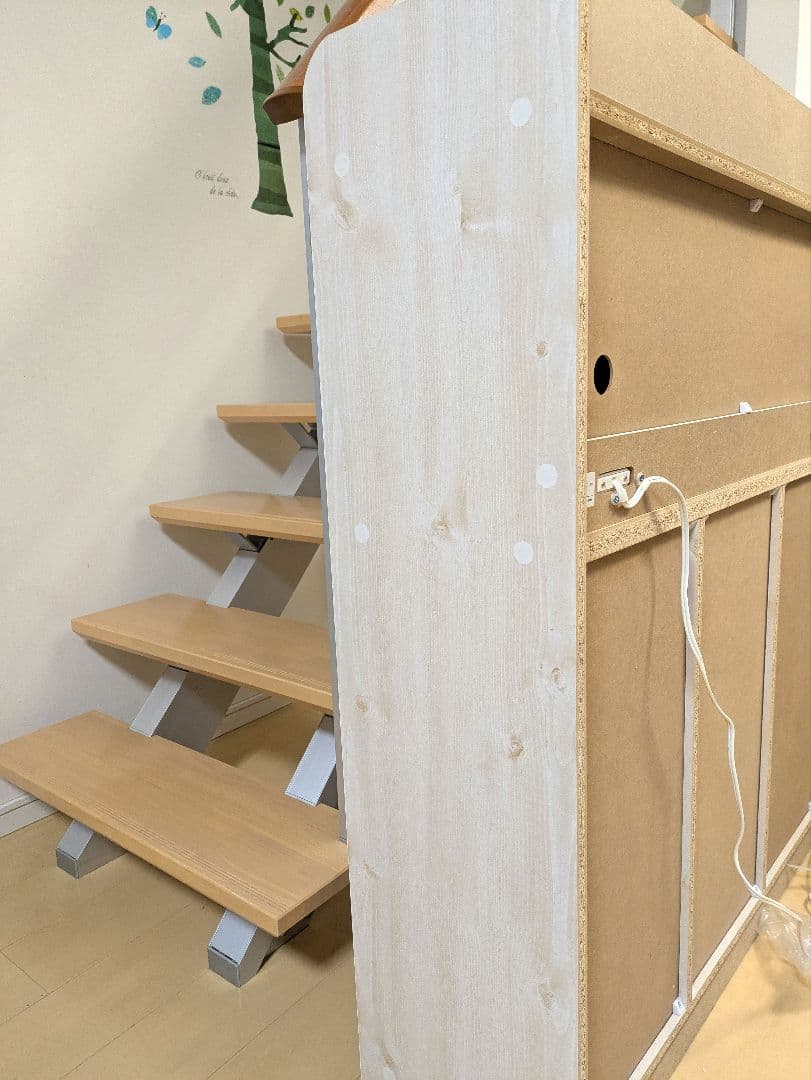 学習机 勉強机 デスク コンパクト 収納 折りたたみ　FJ-010-IR ②