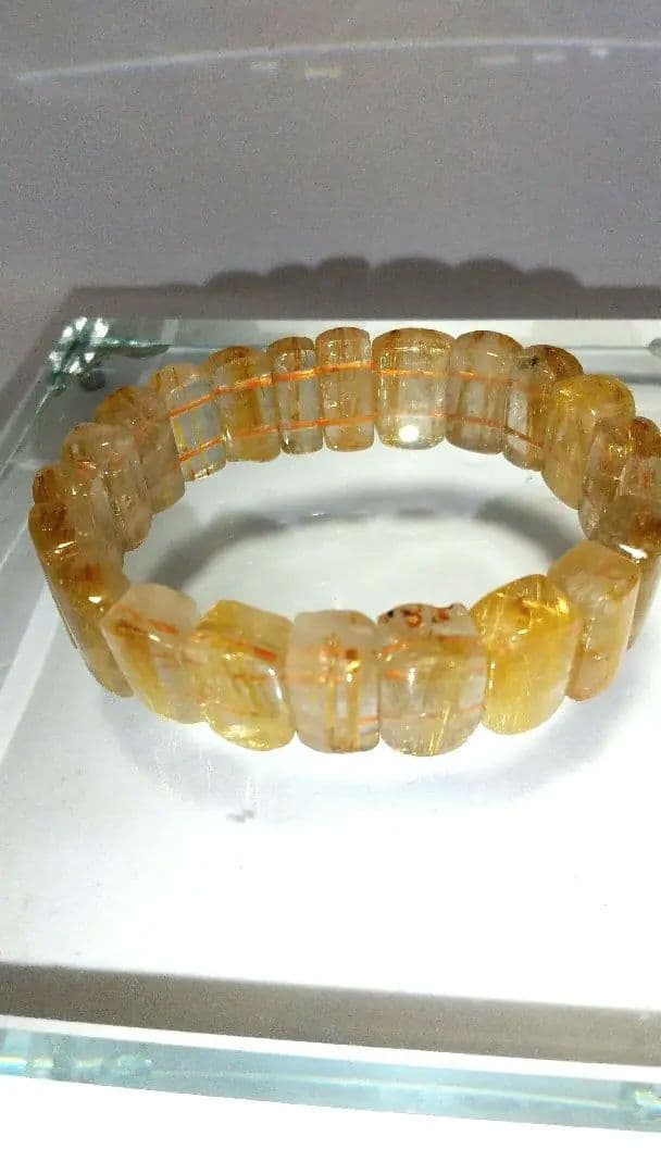 超目玉SALE！ハイランク♡天然石タイチンルチルクォーツバングル