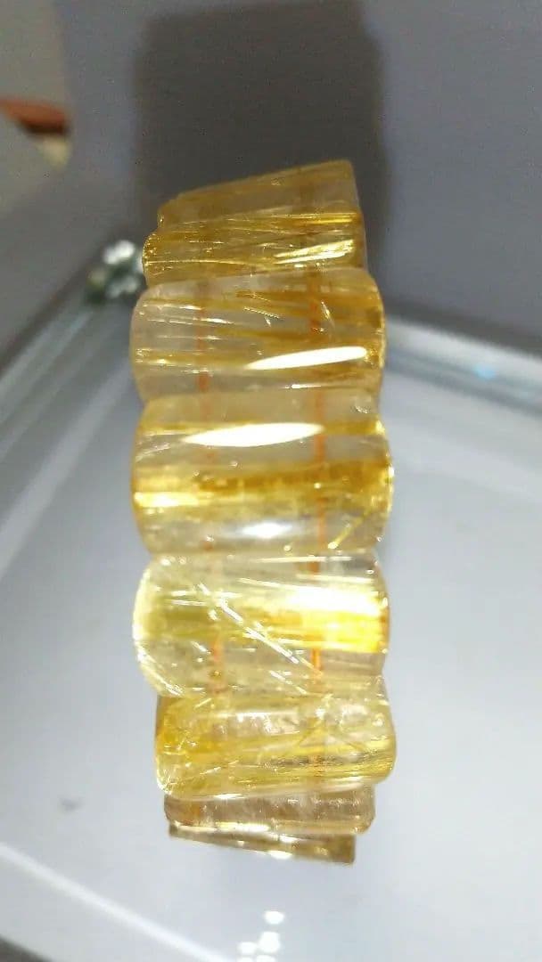 超目玉SALE！ハイランク♡天然石タイチンルチルクォーツバングル