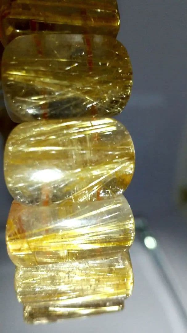 超目玉SALE！ハイランク♡天然石タイチンルチルクォーツバングル