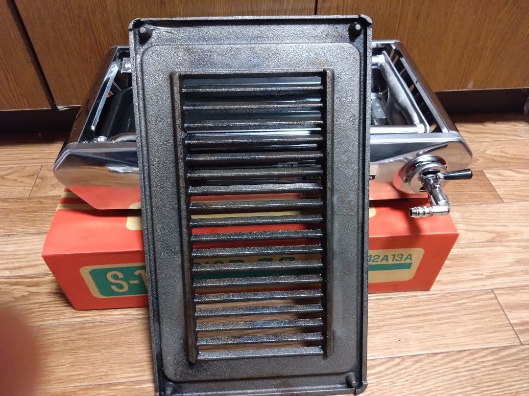 タチバナ製作所S-10 ステンレス グリル 430mm 鉄板（ロストル付き）
