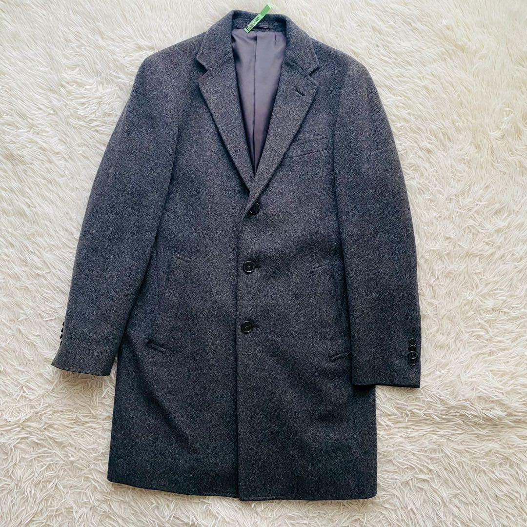 ユナイテッドアローズ●極美品●カシミヤブレンド 3Bロングチェスターコート M