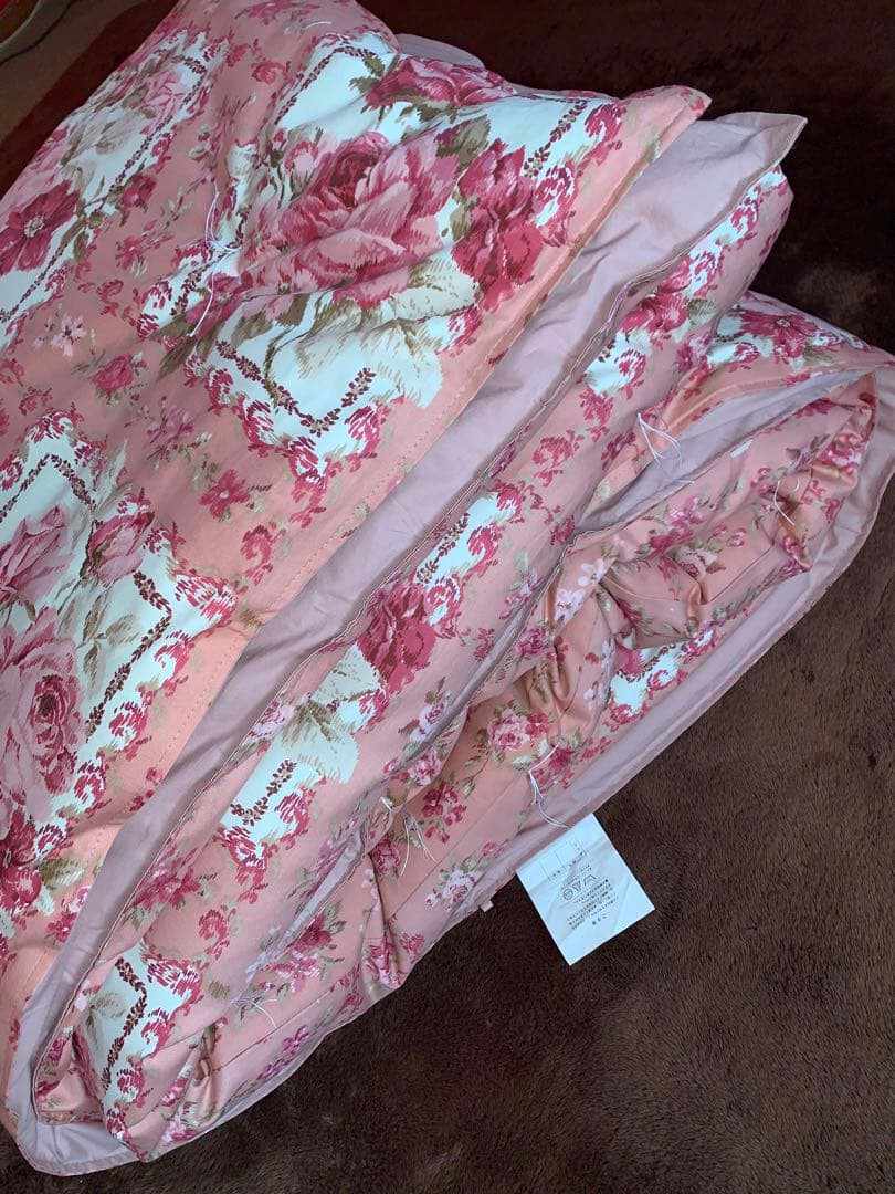 西川生地使用手造り220x220cm大判こたつ掛布団中綿も全て綿100%暖かい！