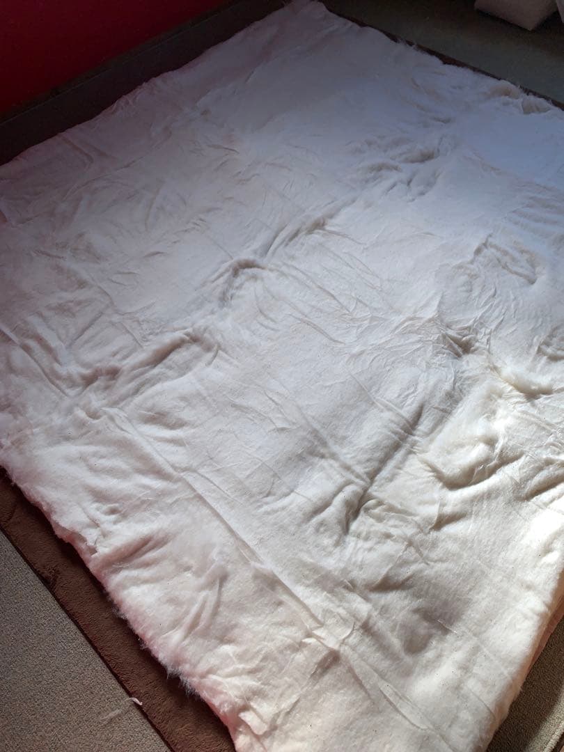 西川生地使用手造り220x220cm大判こたつ掛布団中綿も全て綿100%暖かい！