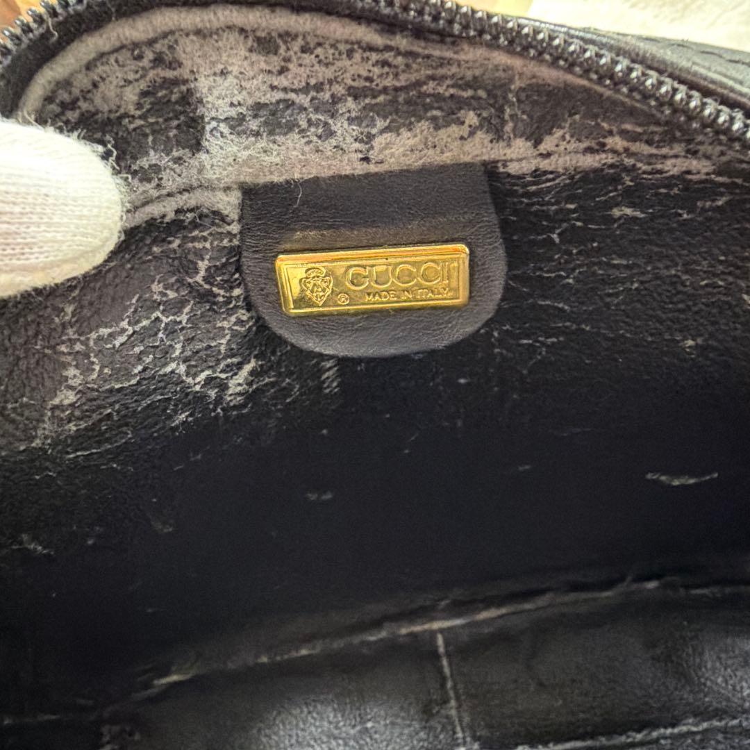 GUCCI グッチ GG柄 マイクロGG ブラック クラッチバック