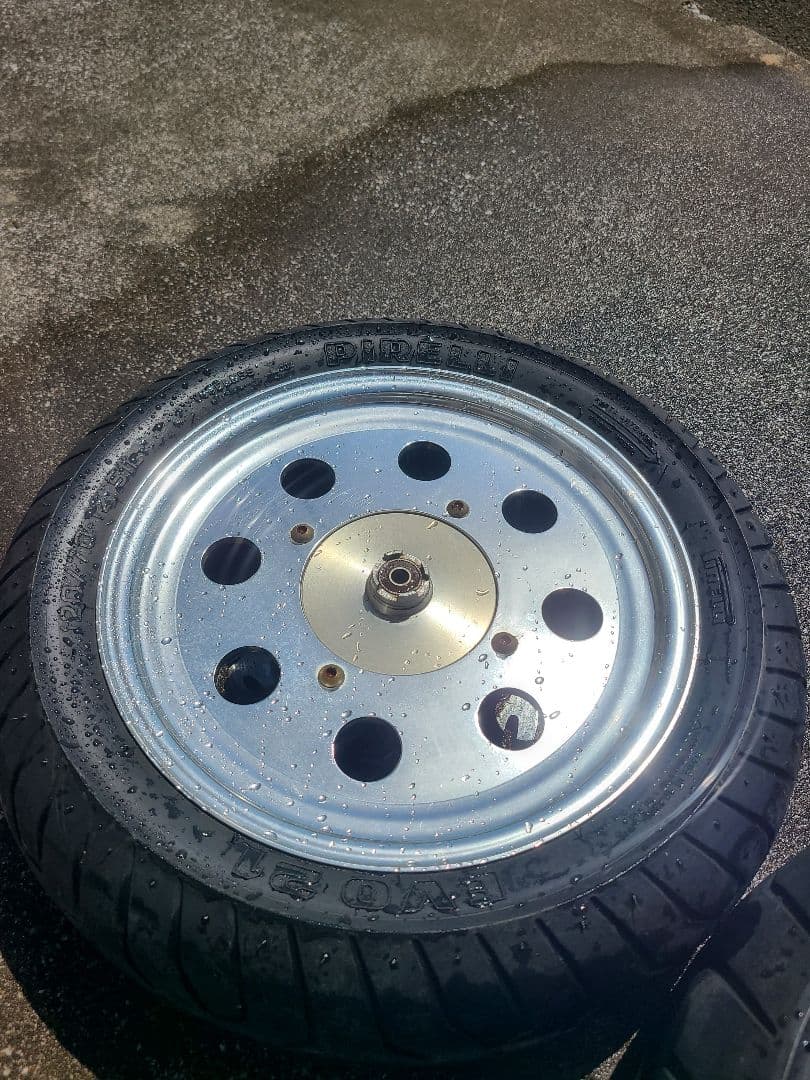 エイプ アルミホイール 多孔デザイン ブレーキディスク付き 美品