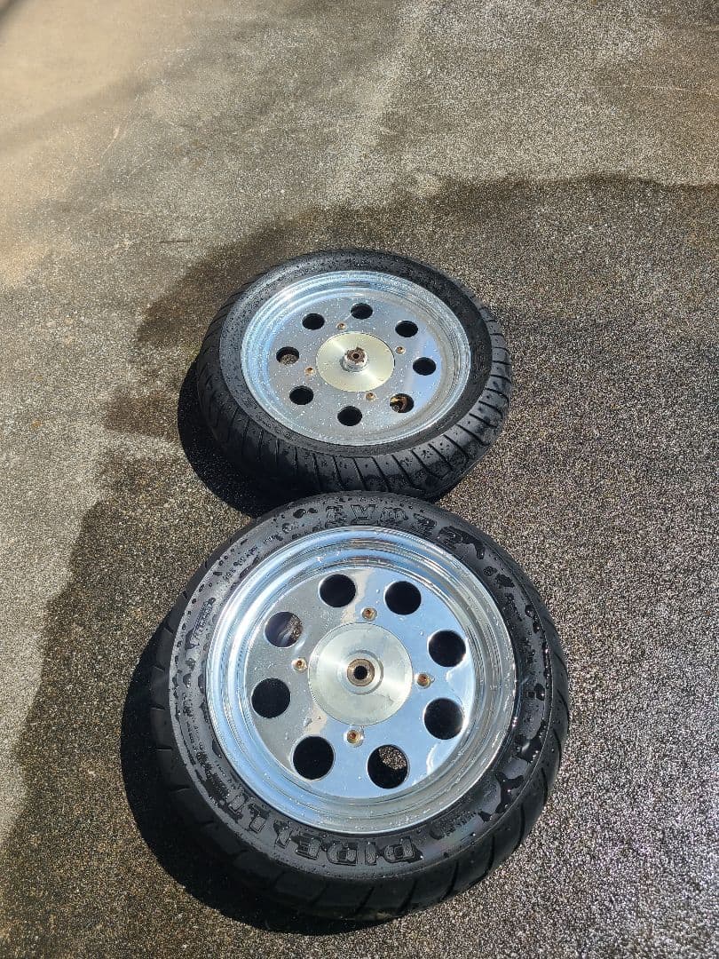 エイプ アルミホイール 多孔デザイン ブレーキディスク付き 美品