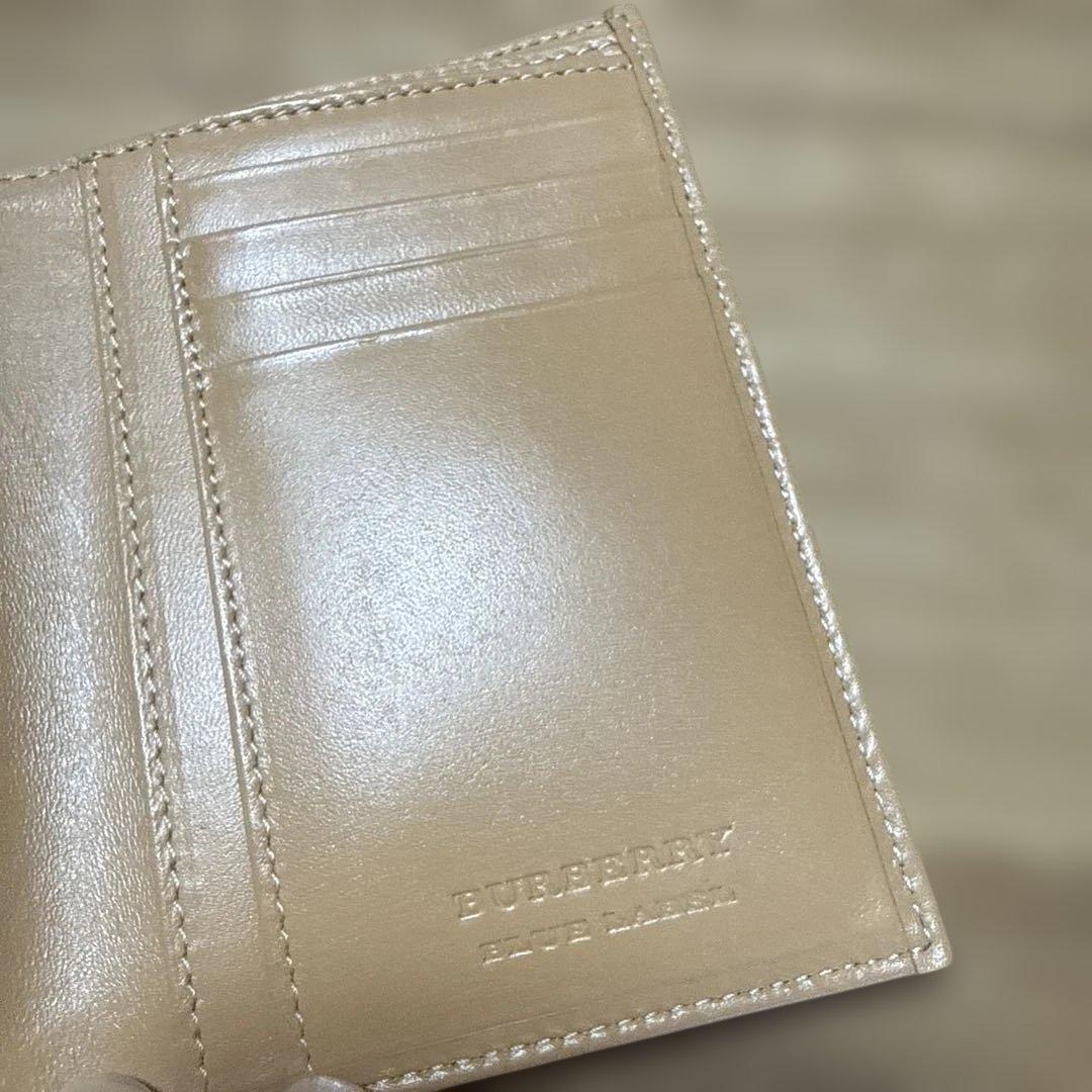 BURBERRY BLUE LABEL ミニ財布　ホワイト　ベージュ　未使用