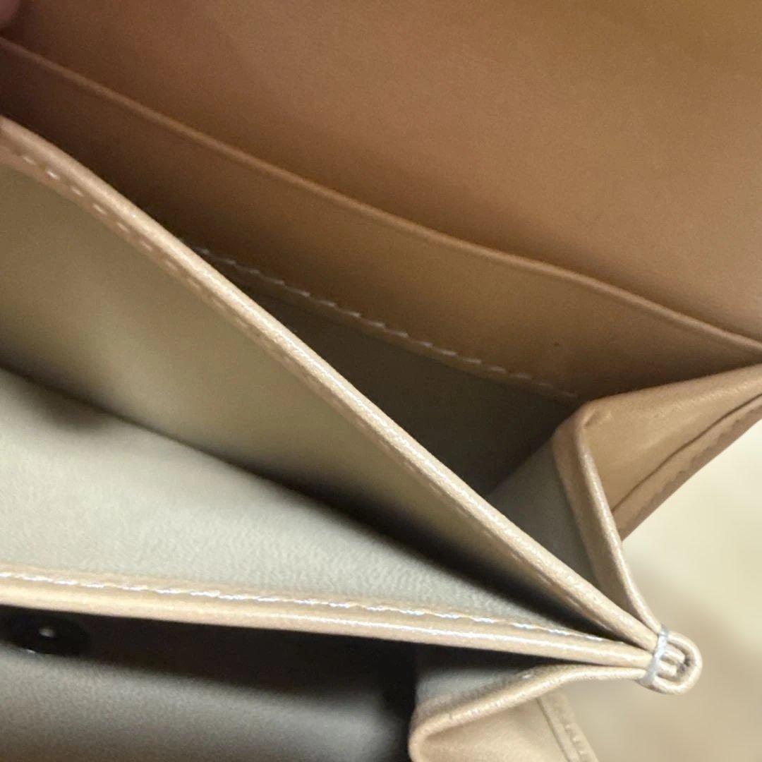 BURBERRY BLUE LABEL ミニ財布　ホワイト　ベージュ　未使用