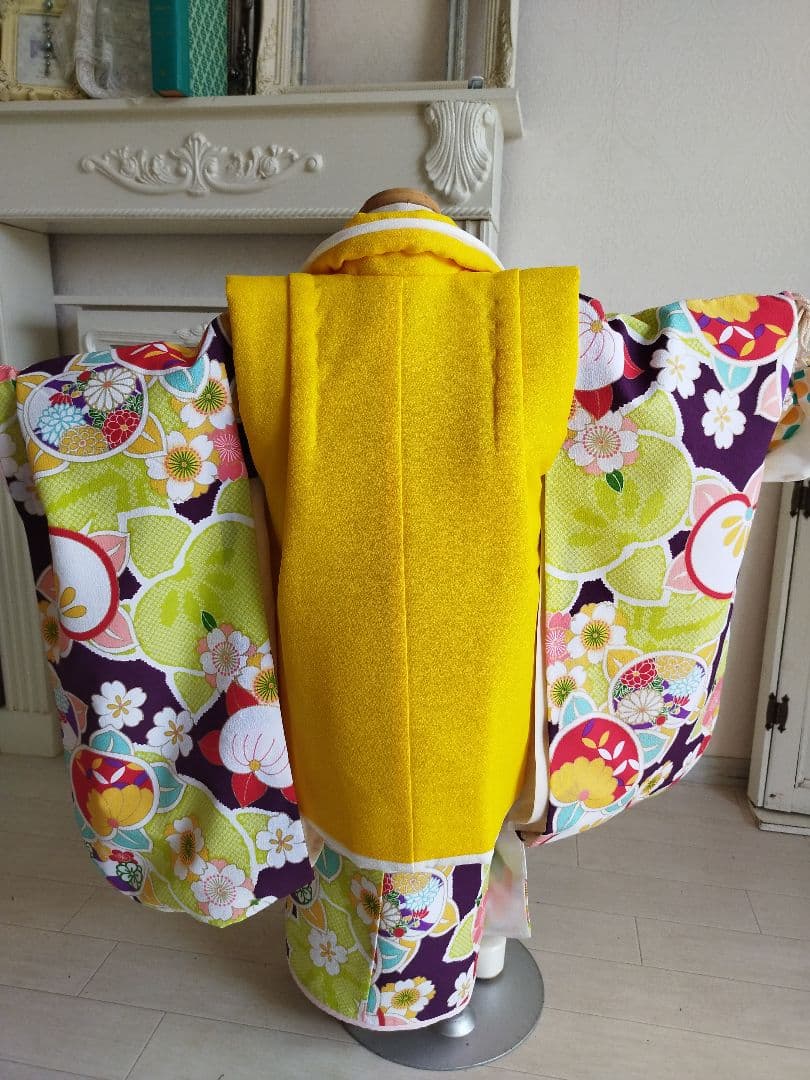 専用です☆ブランド☆ぷちぷり☆濃い紫着物、被布フルセット