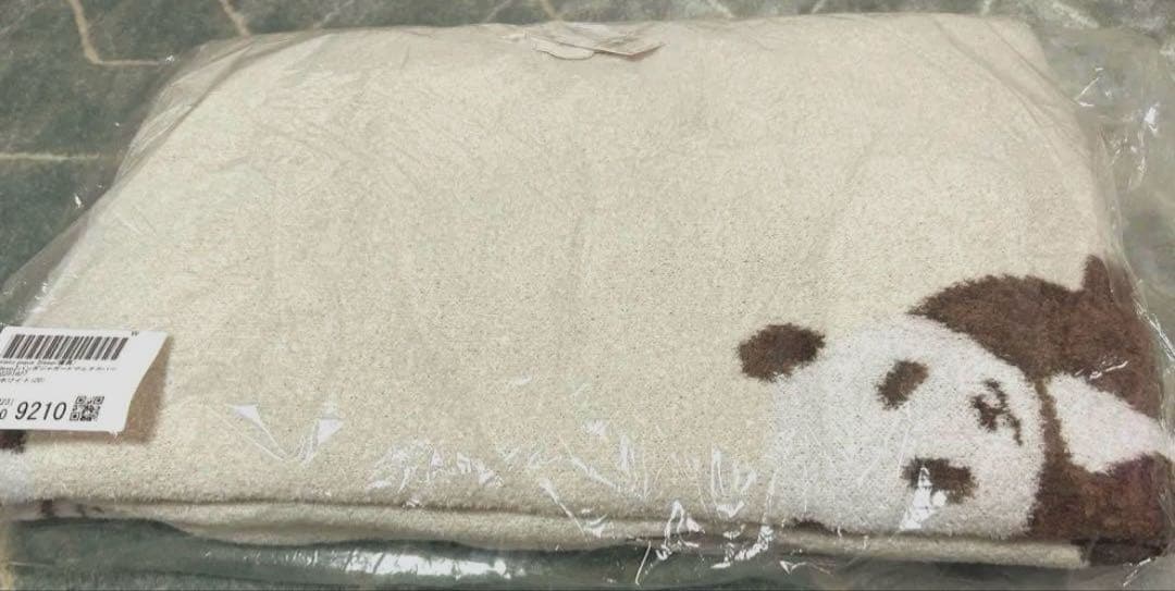 【新品】ジェラートピケ　パンダジャガードマルチカバー