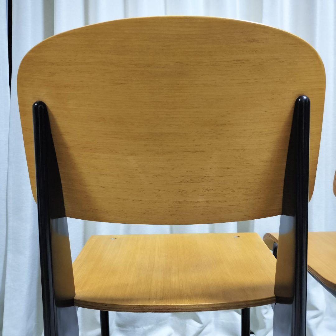 ジャン・プルーヴェ デザイン スタンダードチェア　リプロダクト　ブラック