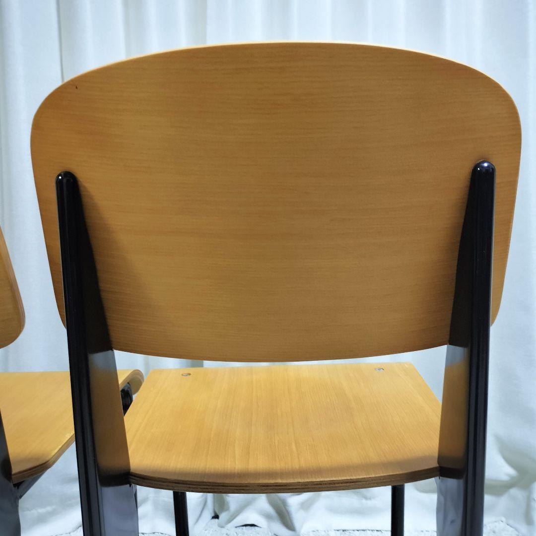 ジャン・プルーヴェ デザイン スタンダードチェア　リプロダクト　ブラック